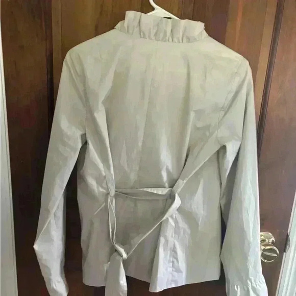 J Crew rain coat NWOT gray/beige. Size 4 - Picture 5 of 8